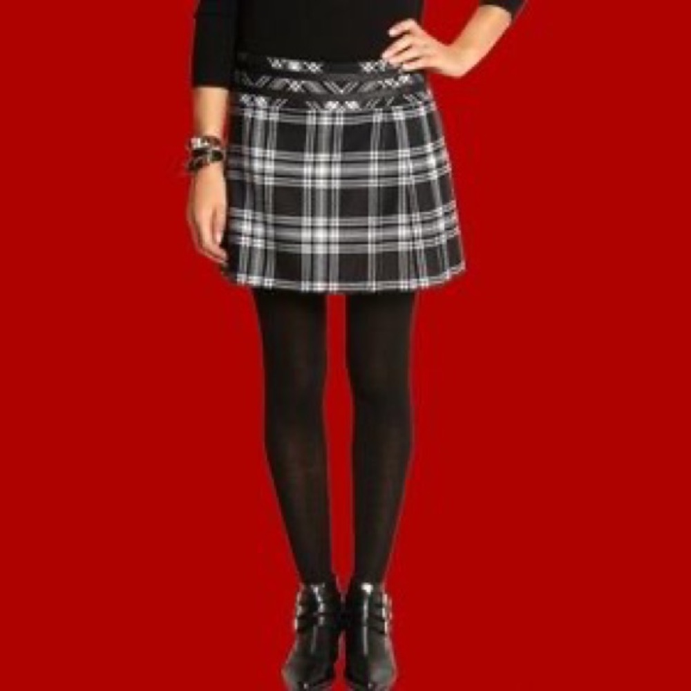 karl Lagerfeld Veronica kilt plaid tartan skirt